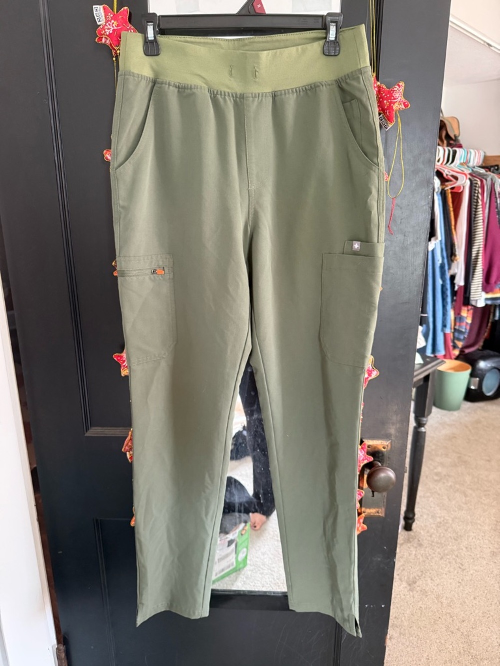 Figs Moss High Waisted Yola - Tall Skinny Scrub Pants